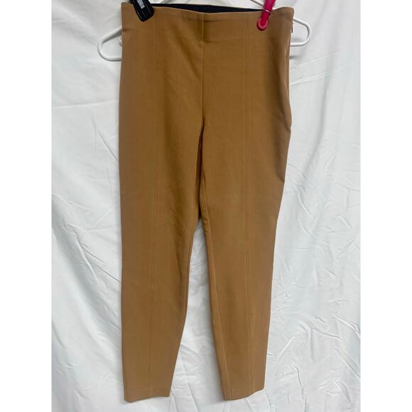 Talbots Portland Pant 2P Camel Brown Stretch Ankle Pull-On Work Pants - Picture 2 of 6